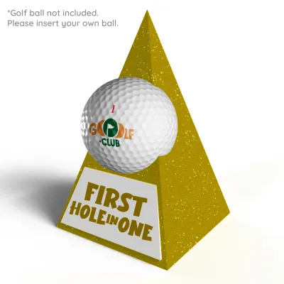 First Hole in One Golf Ball Trophy