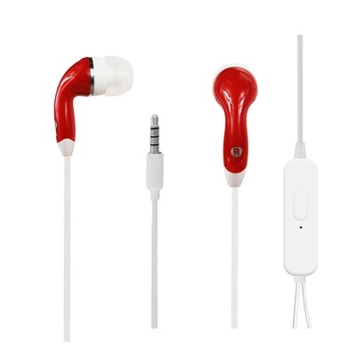 Reiko In-Ear Headphones With Mic In Red