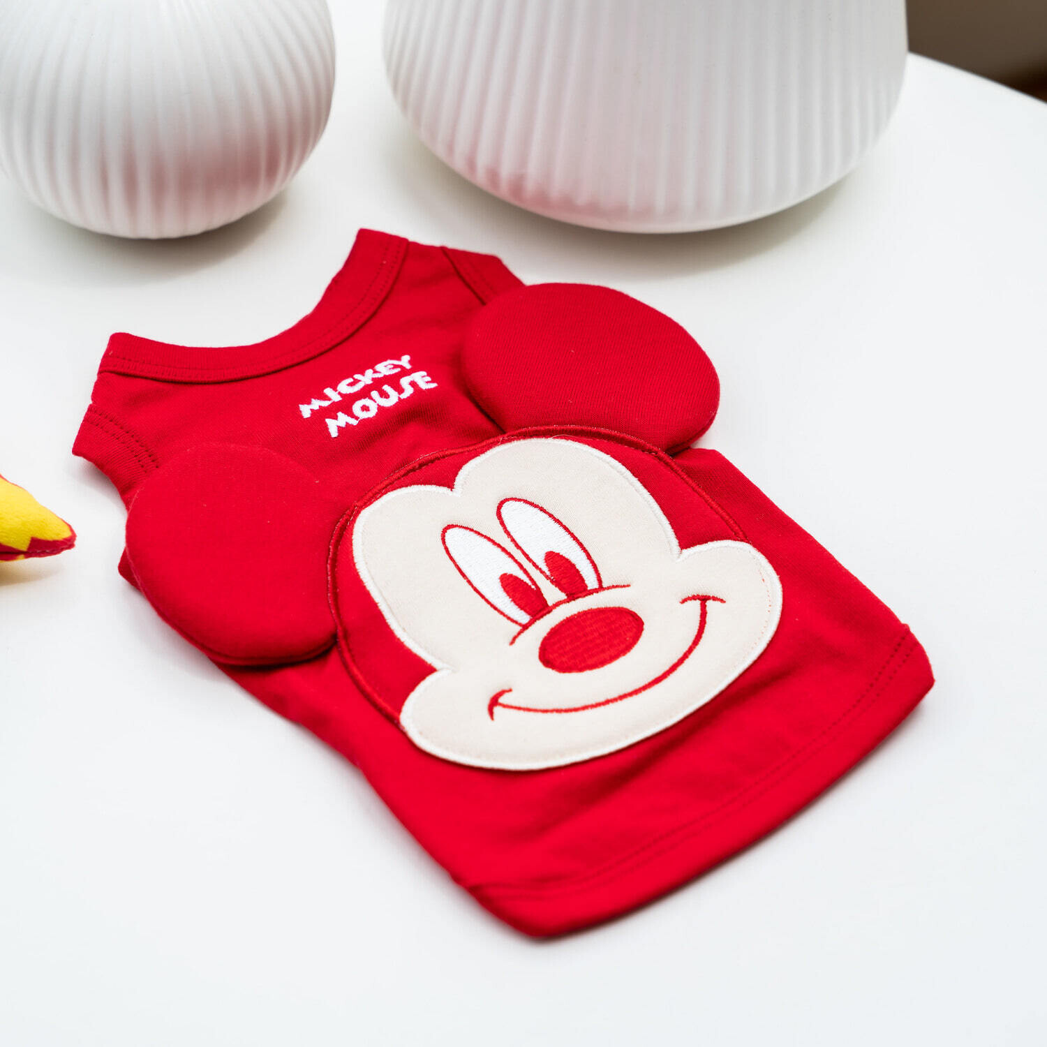 Disney Mickey Mouse Sleeveless - 韩国立耳米奇宠物背心衣服