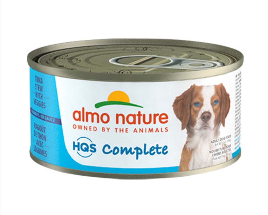 Almo Nature HQS Complete Complete Tuna Stew with Veggies Canned Dog Food-156g/5.5oz - 吞拿蔬菜狗罐头