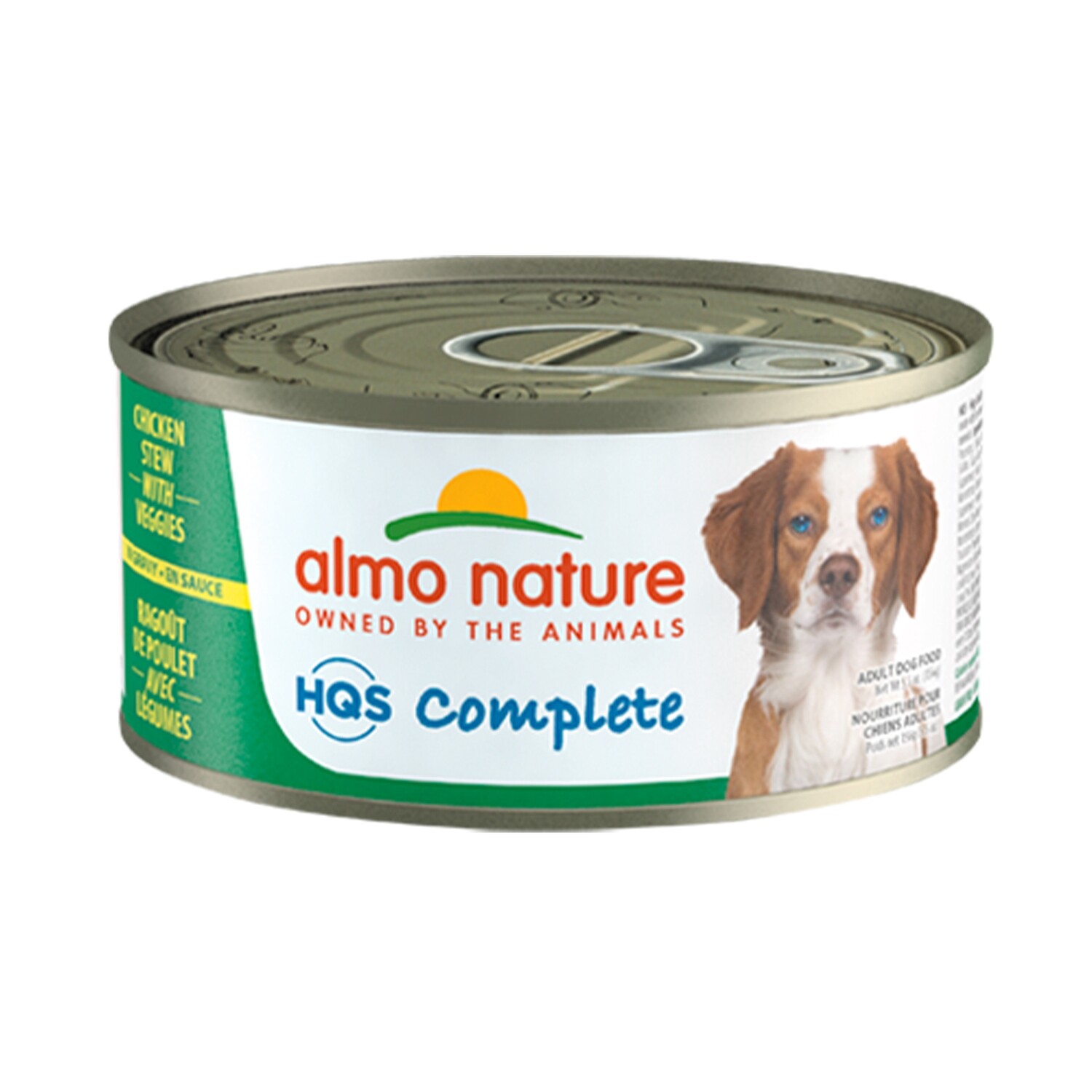 Almo Nature HQS Complete Chicken Stew with Veggies Canned Dog Food-156g/5.5oz - 鸡肉蔬菜狗罐头