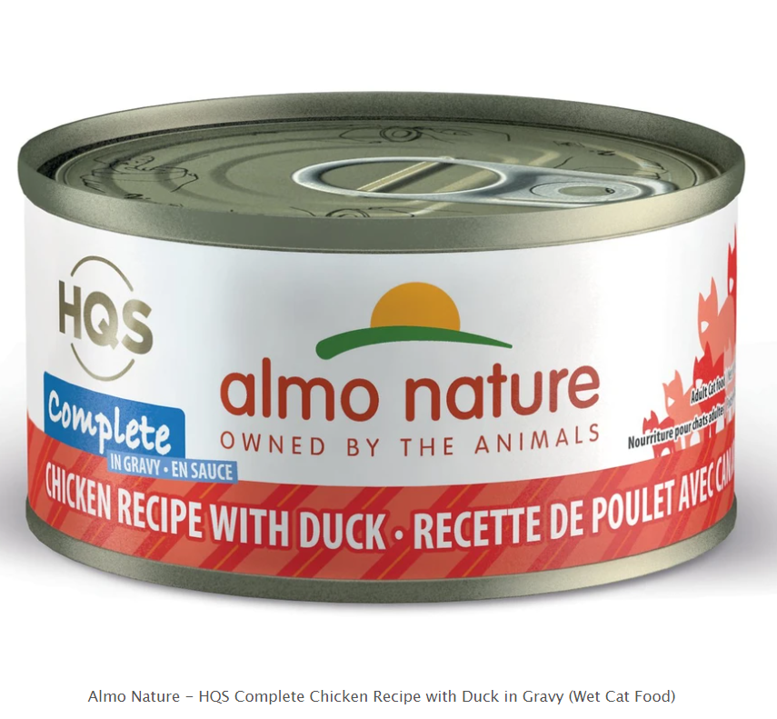 Almo Nature HQS Chicken& Duck Canned Cat Food-70g/2.5oz - 鸡肉鸭肉罐头