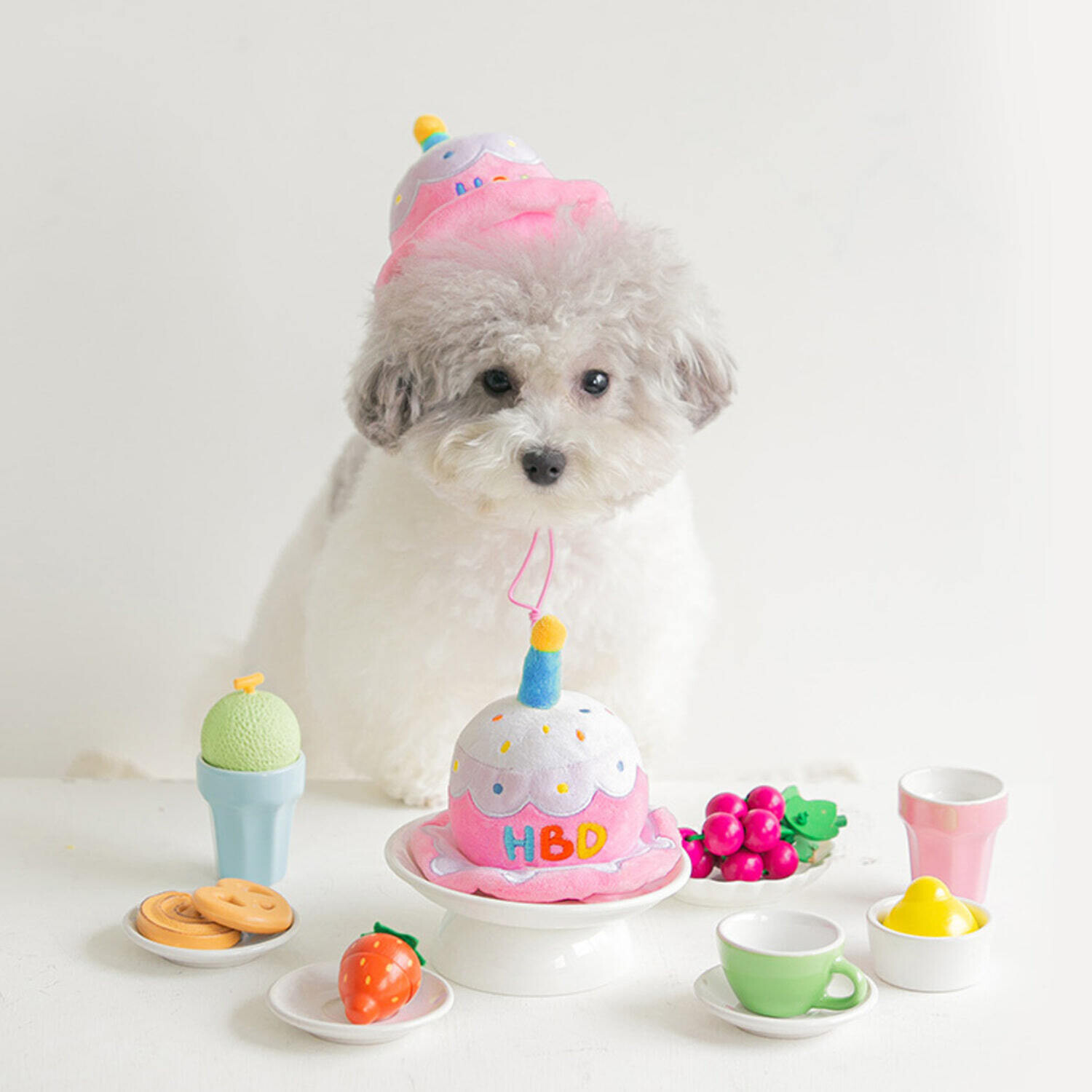 Birthday Party Cake Toy - 生日蛋糕宠物玩具帽子
