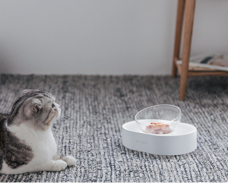 PetKit小佩 保护脊椎斜口可调节宠物碗 单食碗款式