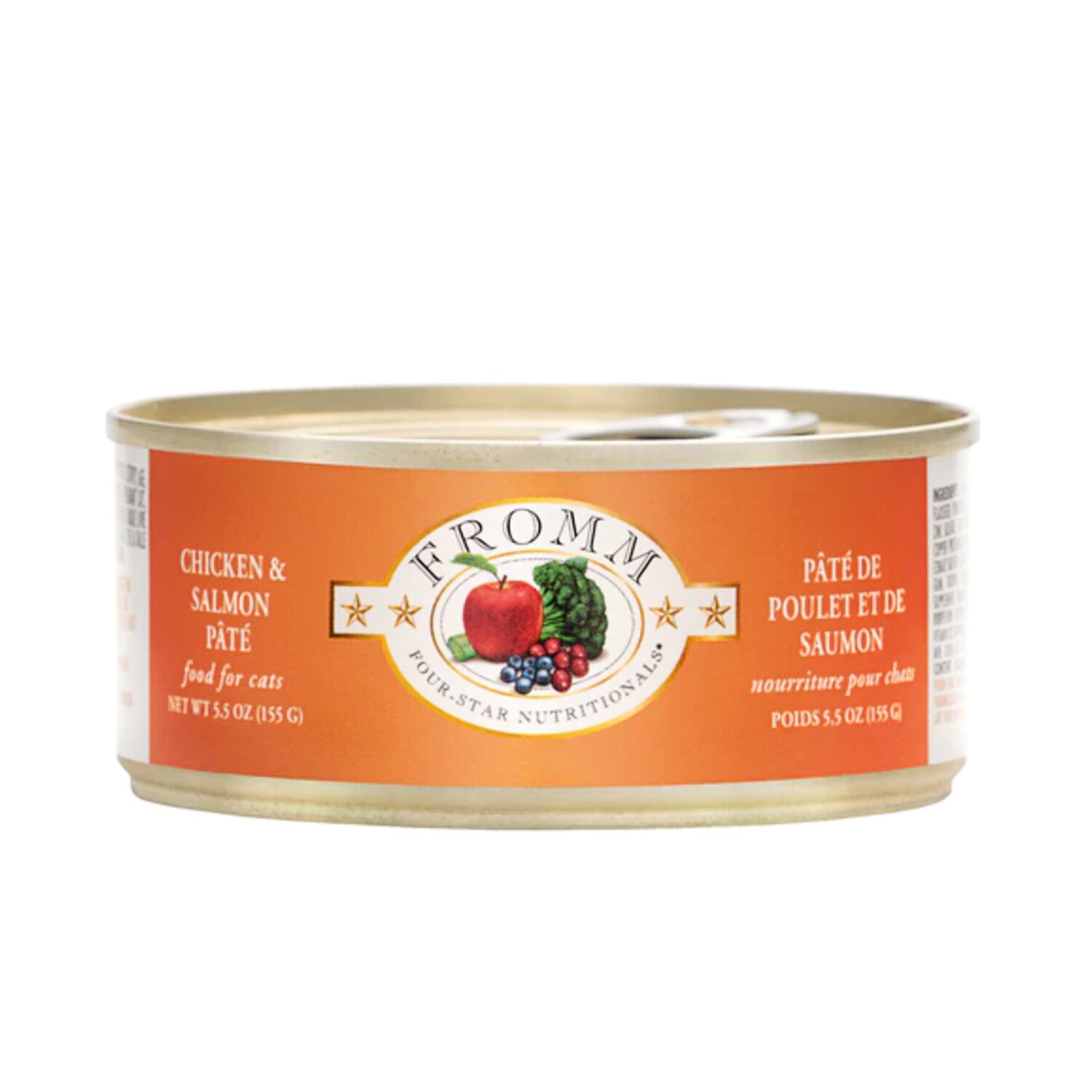 Fromm Four-Star Grain Free Chicken & Salmon Pate Canned Cat Food-5.5 oz