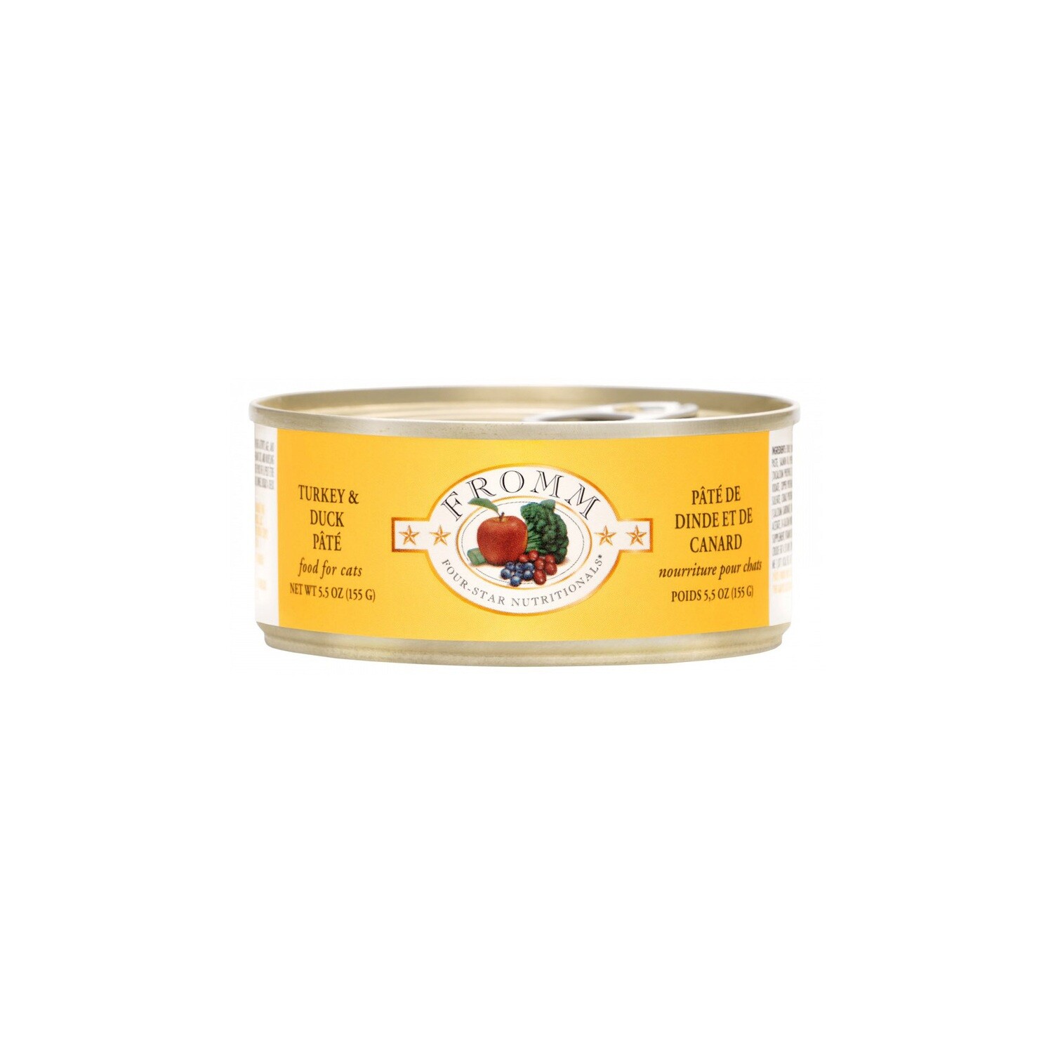 Fromm Four-Star Grain Free Turkey & Duck Pate Cat Can Food-5.5oz
