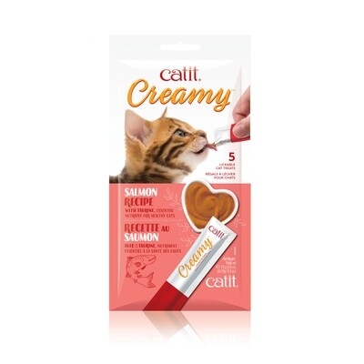 Catit Creamy Lickable Cat Treat - Salmon Flavour - 三文鱼猫条汤条