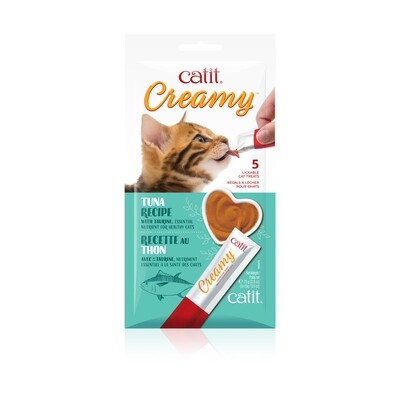 Catit Creamy Lickable Cat Treat - Tuna Flavour - 吞拿鱼猫条汤条