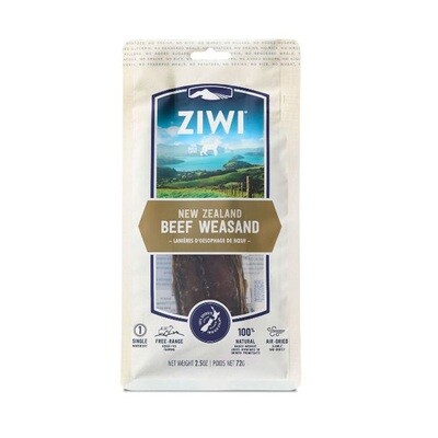 ZIWI Beef Weasand Dog Chews Treat-72g - 巅峰牛气管 狗狗磨牙零食