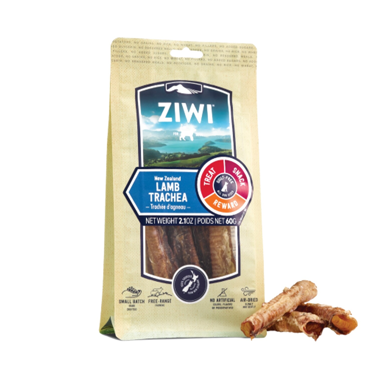 ZIWI Lamb Trachea Dog Chew Treat-60g - 羊气管 狗狗磨牙零食