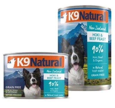 K9 Natural 狗狗牛肉鳕鱼罐头