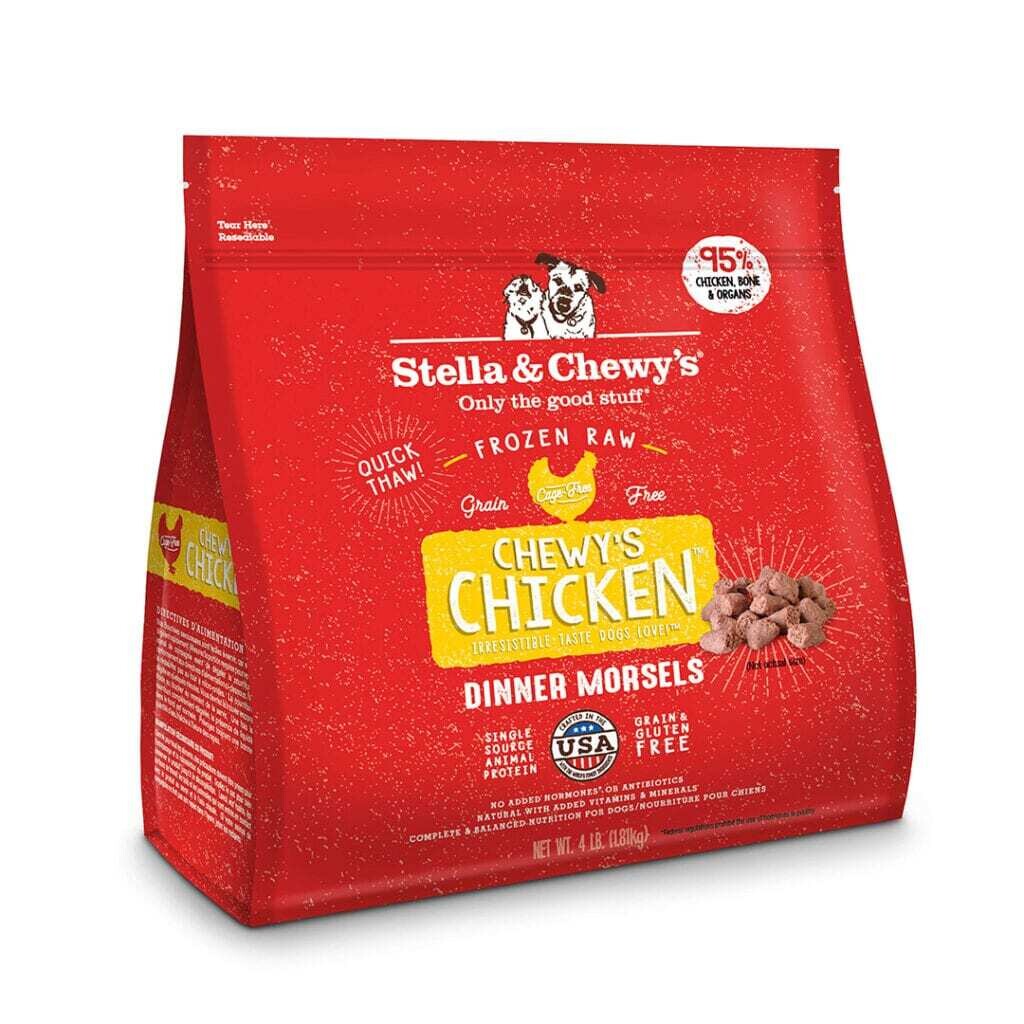 Stella&Chewy Chicken Frozen Raw Dinner Morsels For Dog - 3lb