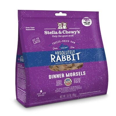 Stella & Chewy's Absolutely Rabbit Freeze-Dried Raw Dinner Morsels - 猫咪兔肉冻干粮