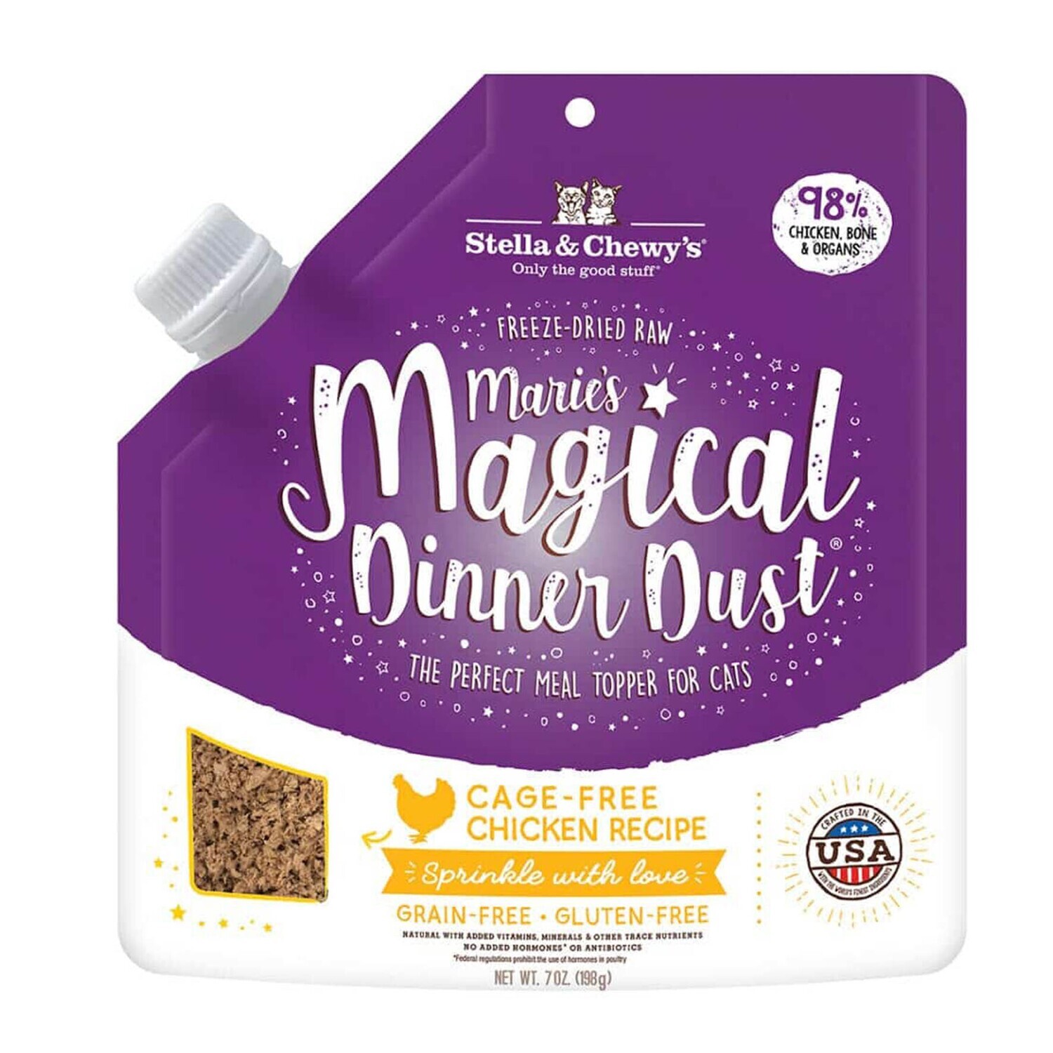 Stella & Chewy Marie's Dinner Dust Cage-free Chicken Freeze Dried For Cat - 7oz - 猫猫走地鸡冻干拌饭粉
