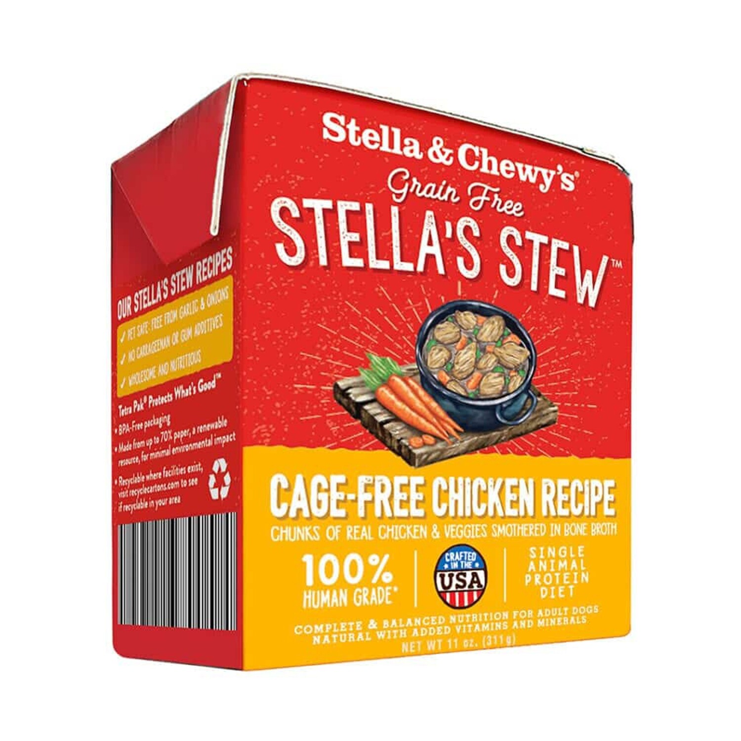 Stella & Chewy`s Cage-Free Chicken Stew for Dog-11oz - 走地鸡餐盒罐头