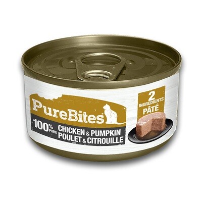 PureBites 100% Pure Chicken & Pumpkin Pate Cat Wet Food-71g - 鸡肉南瓜猫罐头