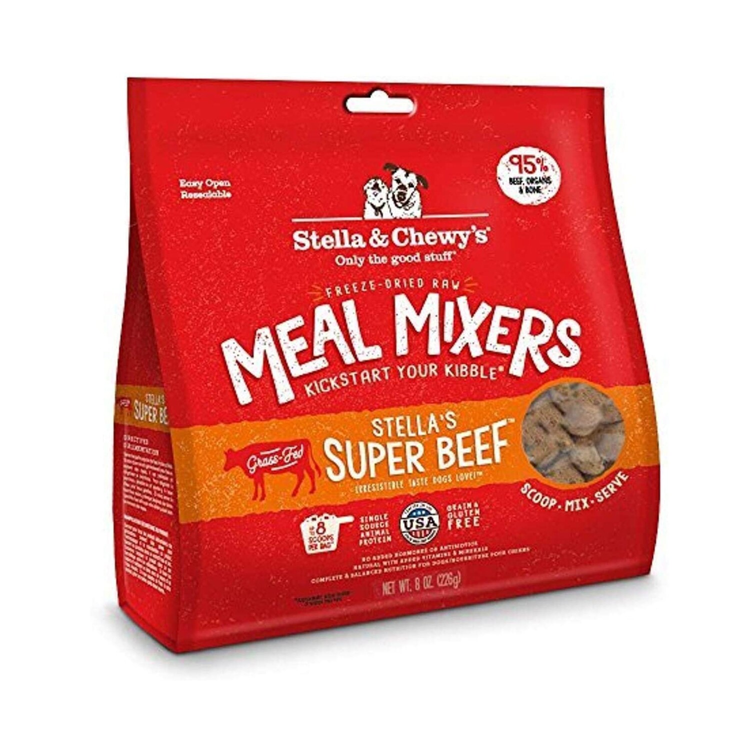 Stella & Chewy's Super Beef Freeze-Dried Meal Mixers For Dog