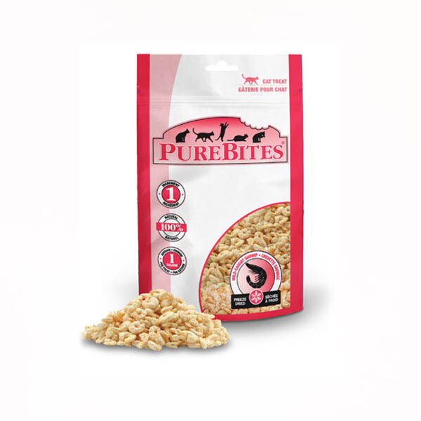 PureBites Shrimp Freeze Dried Cat Treats-11g - 整只虾冻干