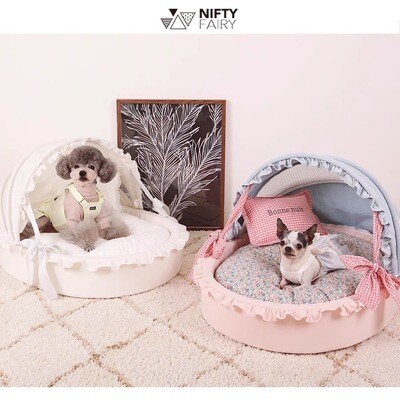 NiftyFairy Pink Flower Cradle Pet Bed
