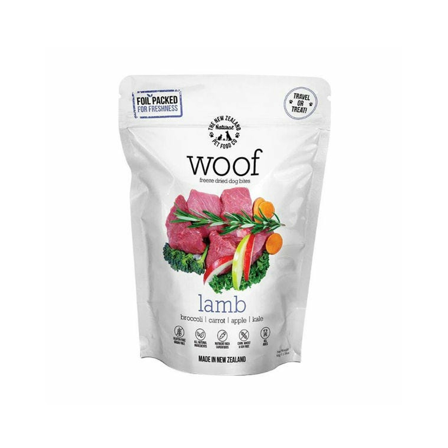 The NZ Natural Woof Freeze Dried Dog Food - Lamb