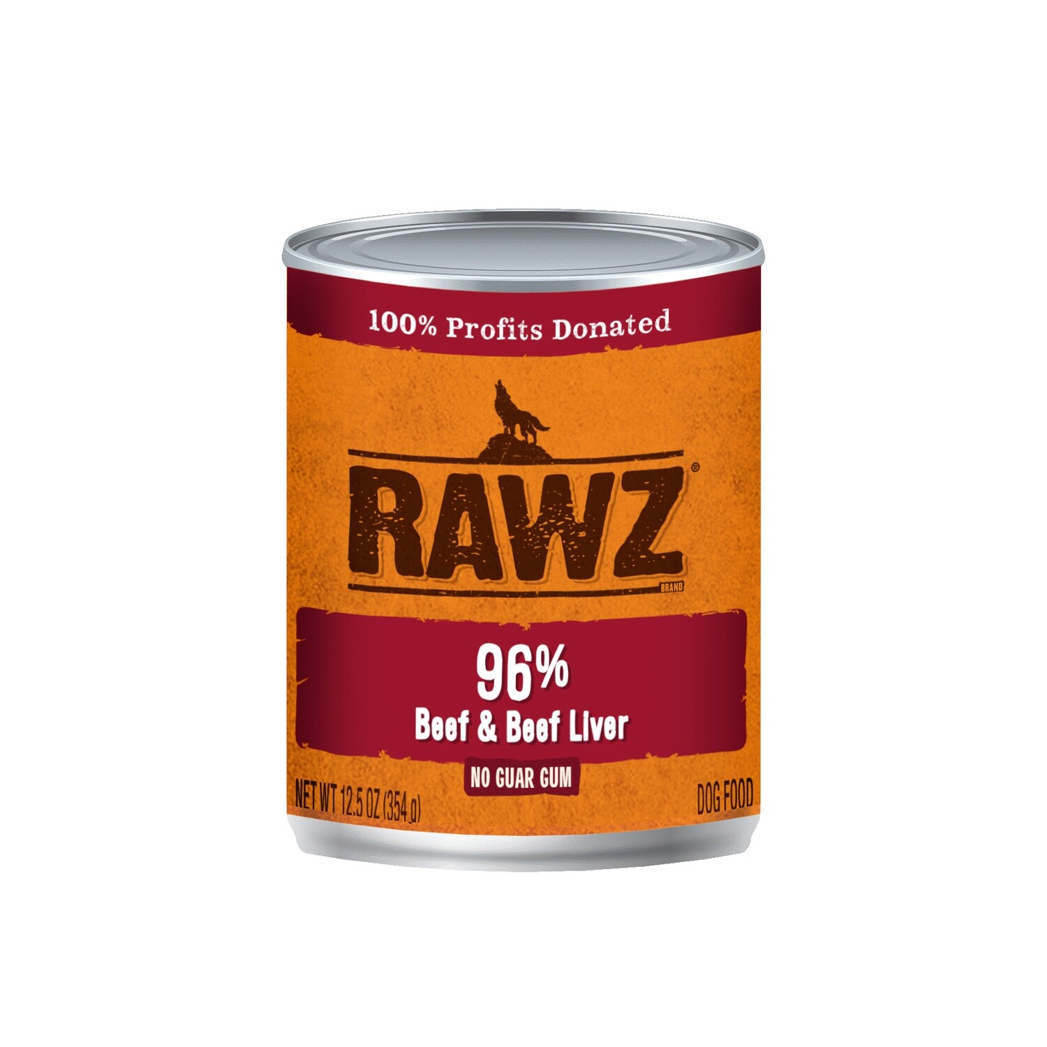RAWZ 96% Beed&Beff Liver Dog Can-12.5oz - 牛肉和牛肝狗罐头