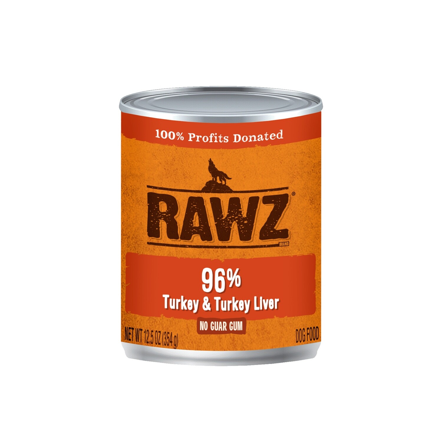 RAWZ 96% Turkey&Turkey Liver Dog can-12.5oz - 火鸡狗罐头