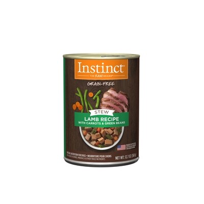 Instinct STEWS LAMB WITH CARROTS  GREEN BEANS  DOG-12.7oz 羊肉粒，胡萝卜，绿豆 犬用主食罐头