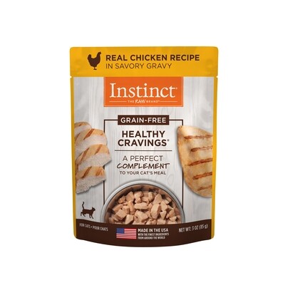 Instinct Healthy Cravings Real Chicken Recipe Cat Wet Food-3oz 猫咪鸡肉补充无谷餐包餐盒