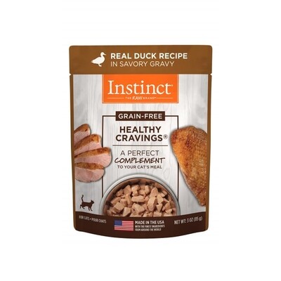 Instinct Healthy Cravings Real Duck Recipe Cat Wet Food-3oz 猫咪鸭肉补充无谷餐包