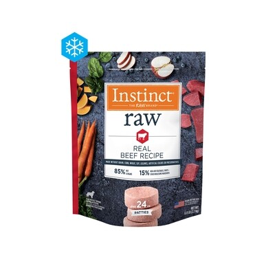 Instinct Raw Frozen Patties Real Beef Recipe Dog-6lb 狗狗牛肉配方生冻肉饼