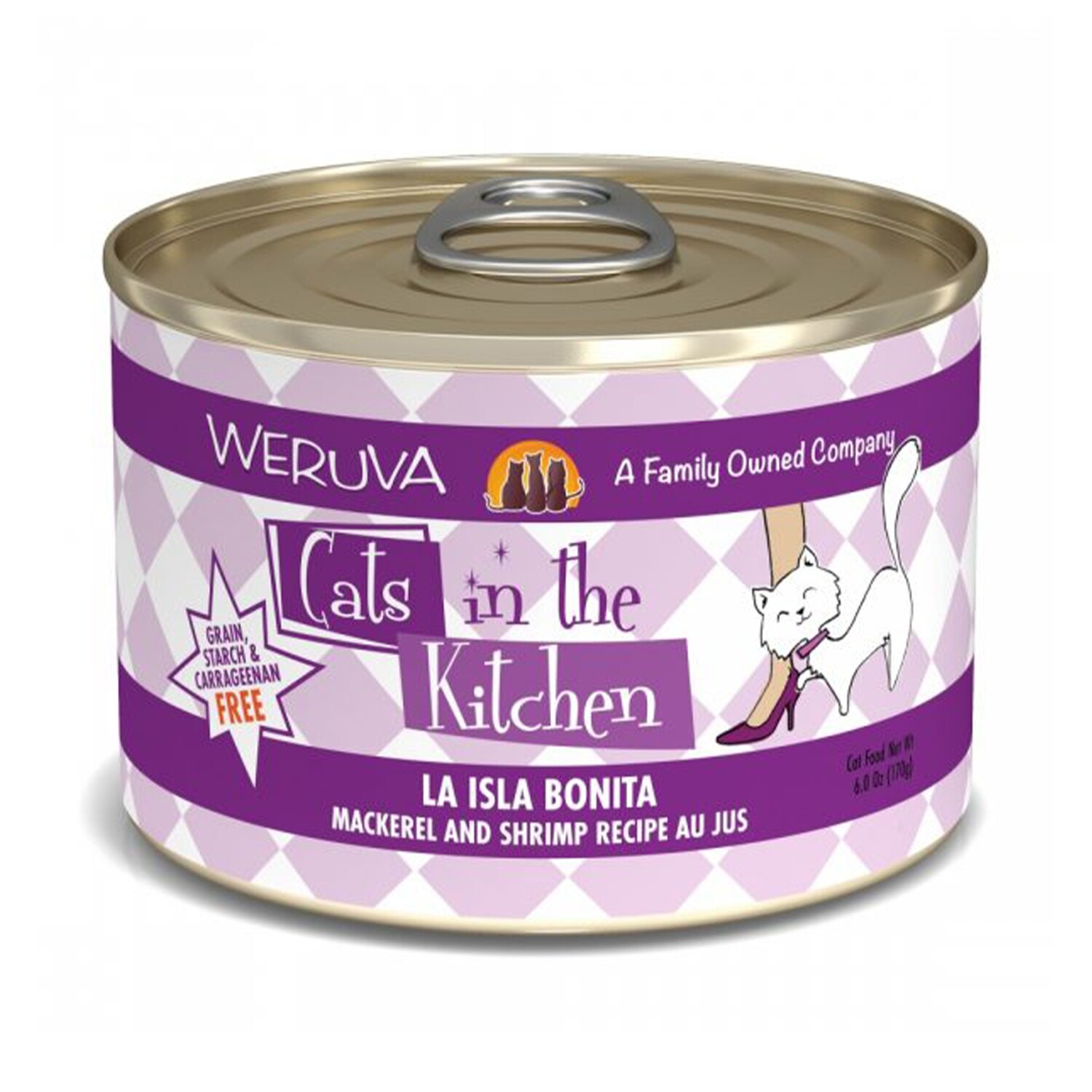 Weruva Cats in the Kitchen Isla Bonita Canned Cat Food-3.2oz - 鲭鱼猫罐头