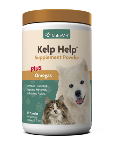Naturvet Skin & Coat Care Kelp Help Powder For Cats & Dogs