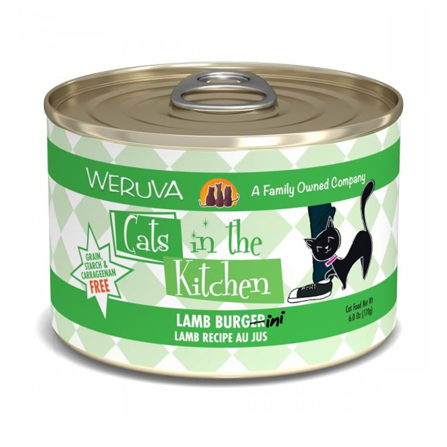 Weruva Cats in the Kitchen Lamb Burgerini Canned Cat Food-3.2oz - 羊肉猫罐头