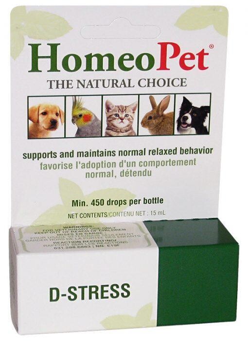 Homeopet 舒缓压力保健D-Stress猫狗小宠通用