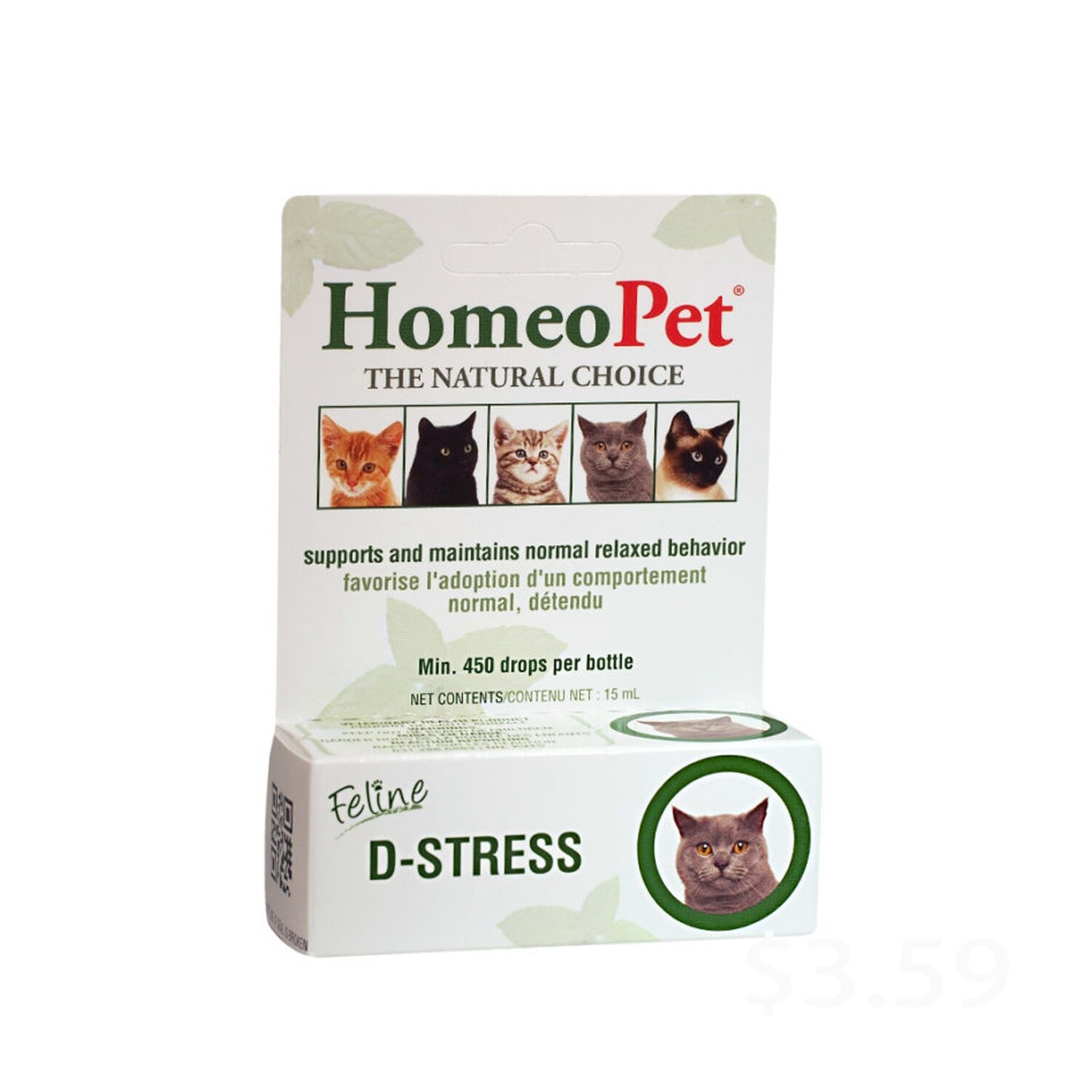 HomeoPet D-Stress For Cats (BB APR 2024)