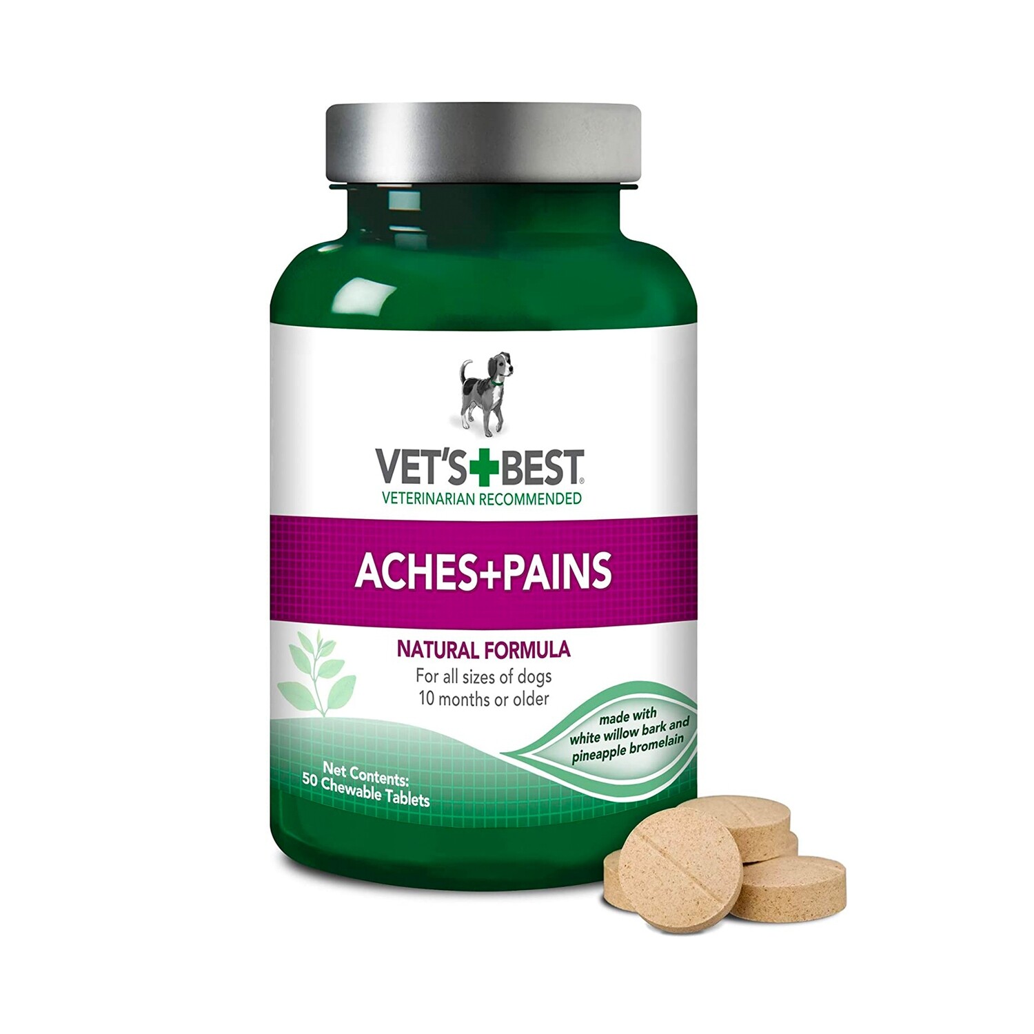 VETS BEST Aches and Pain Supplements Dog - 绿十字减缓皮肤瘙痒和疼痛片 犬用