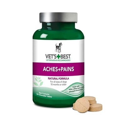 VETS BEST Aches and Pain Supplements Dog - 绿十字减缓皮肤瘙痒和疼痛片 犬用
