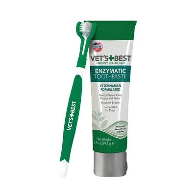 VETS BEST DENTAL CARE KIT TOOTHBRUSH AND GEL FOR DOG