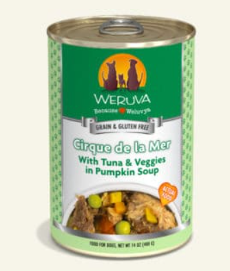 Weruva Cirque de la Mer Dog Canned Food-14oz - 吞拿鱼蔬菜南瓜狗罐头