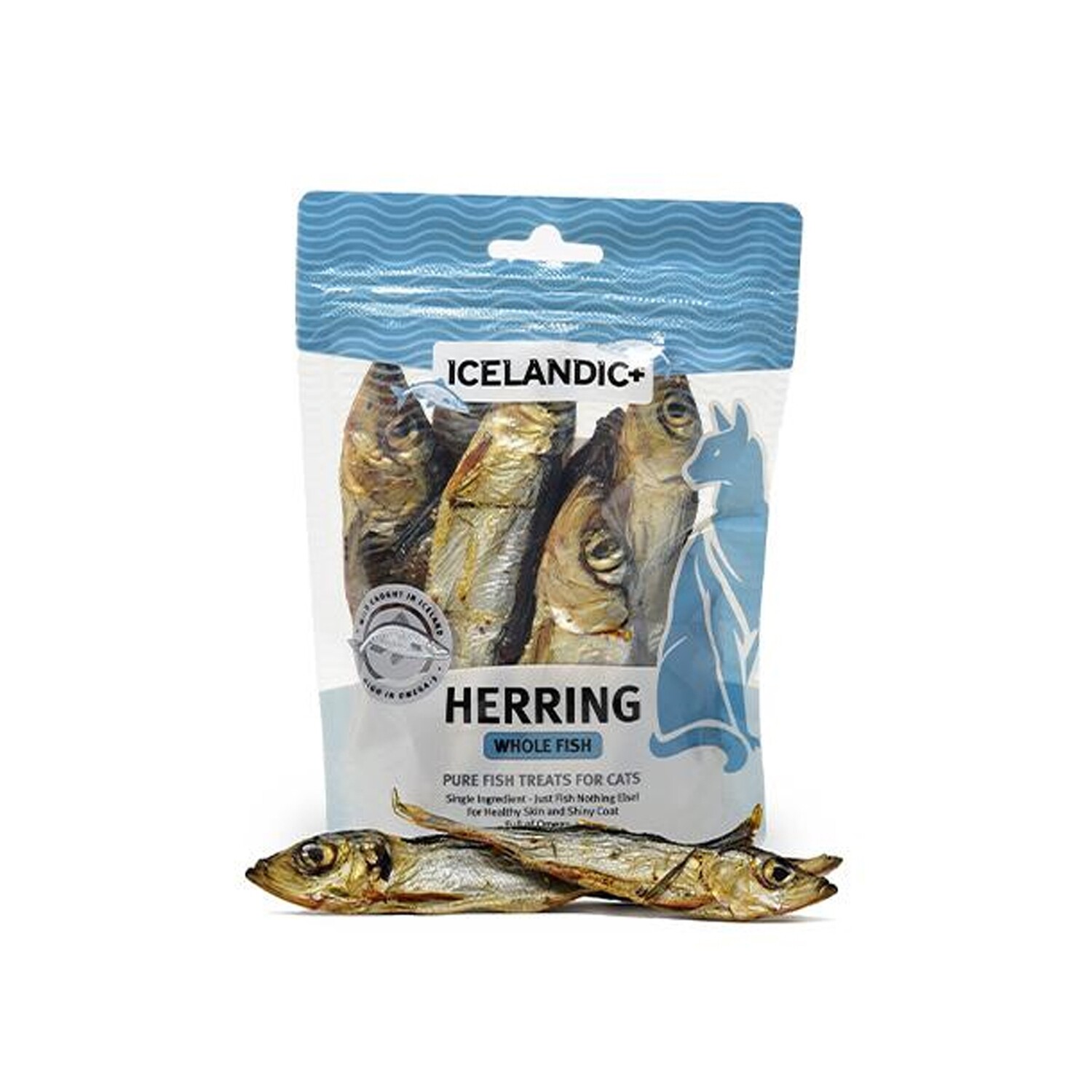 Icelandic+ Fish Treat for Cats Herring Whole Fish-1.5oz  鲱鱼全鱼猫咪零食