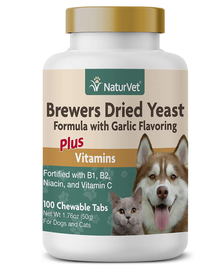 Naturvet Brewer's Yeast & Garlic Tablets - 大蒜片保健 皮肤护理 酵母&大蒜成分 内含多种维他命