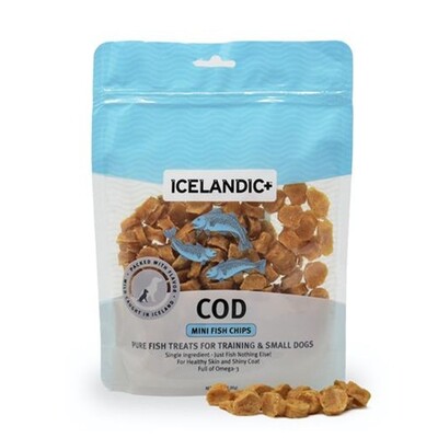 Icelandic+ Mini Cod Fish Chips For Training & Small Dogs-3oz 迷你鳕鱼肉粒狗零食