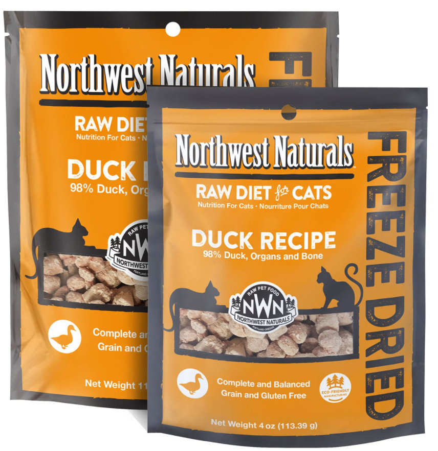 Northwest Naturals duck Freeze-Dried Cat Food