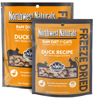 Northwest Naturals duck Freeze-Dried Cat Food (BB 05 MAR 2024)