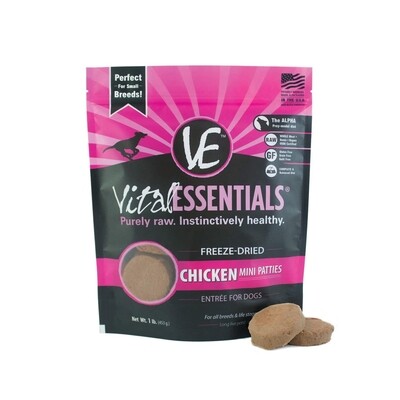 VE Vital Essentials Chicken Patties Freeze-Dried Grain Free Dog Food - 狗狗鸡肉肉饼冻干无谷物肉饼