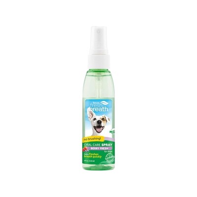 TropiClean Fresh Breath Oral Care Spray For Dogs Berry
