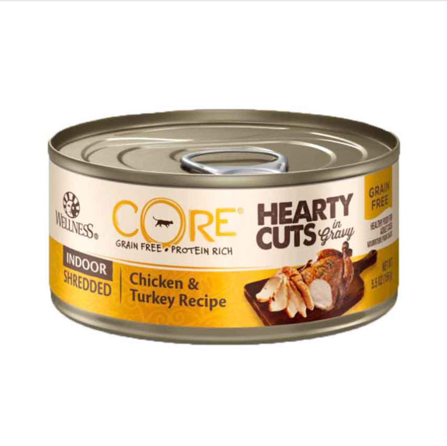 Wellness CORE Indoor Shredded Chicken & Turkey Canned Cat Food