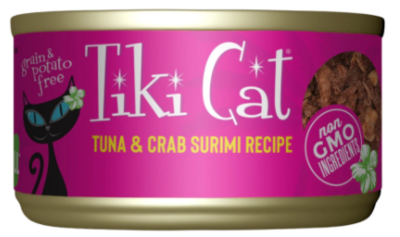 TikiCat Hana Grill Ahi Tuna & Crab in Broth Cat Can Food-2.8oz - 吞拿蟹肉猫猫罐头