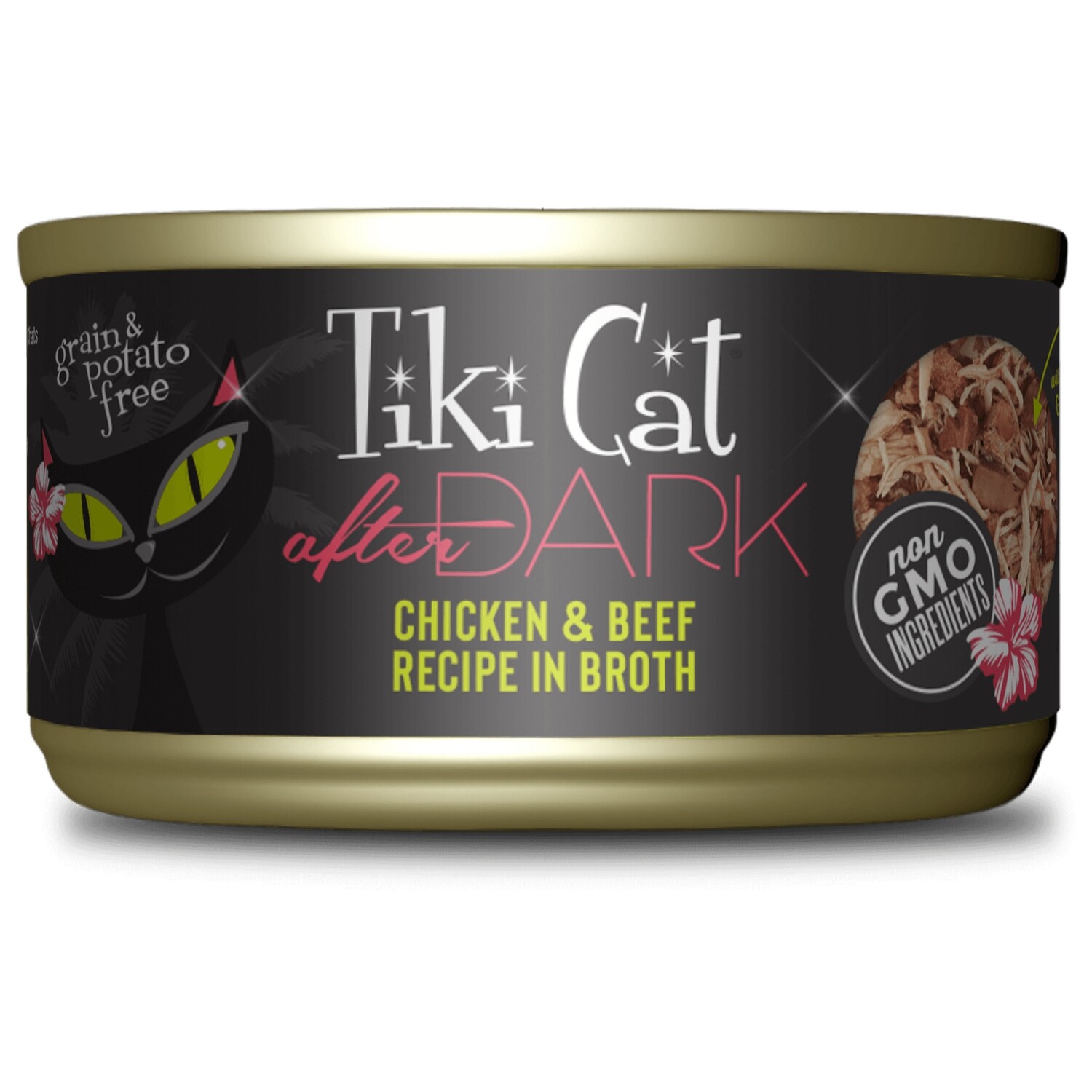 TikiCat After Dark Chicken & Beef  Recipe in Broth - 2.8oz - 暗夜传说系列鸡肉和牛肉猫罐头