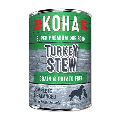 KOHA Turkey stew dog can food all life stage-12.7oz